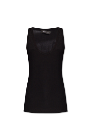 Grey Silk top Saint Laurent - Vitkac Canada